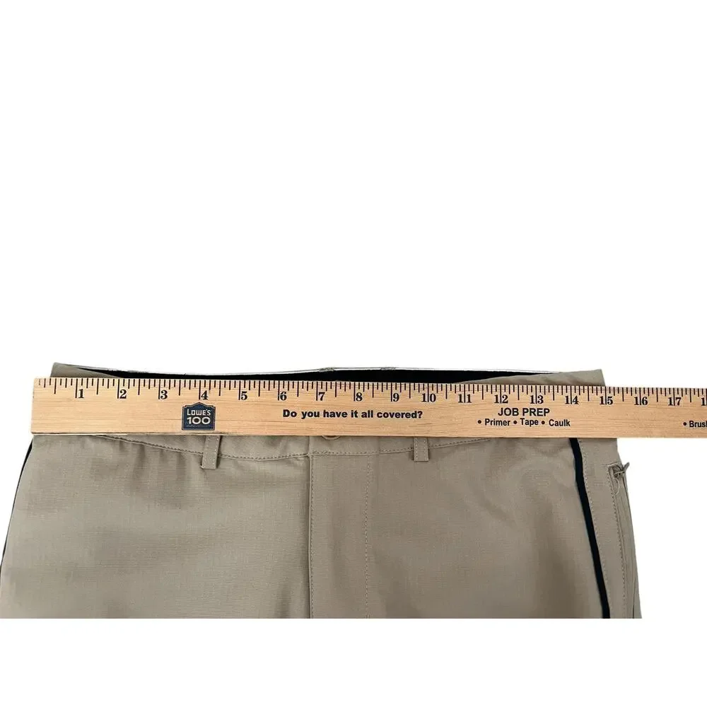 Monoprix Sport Golf Pants Stretch Performance Pockets Zip Preppy France Size 38
